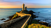 Coastlines and lighthouses of northern Brittany